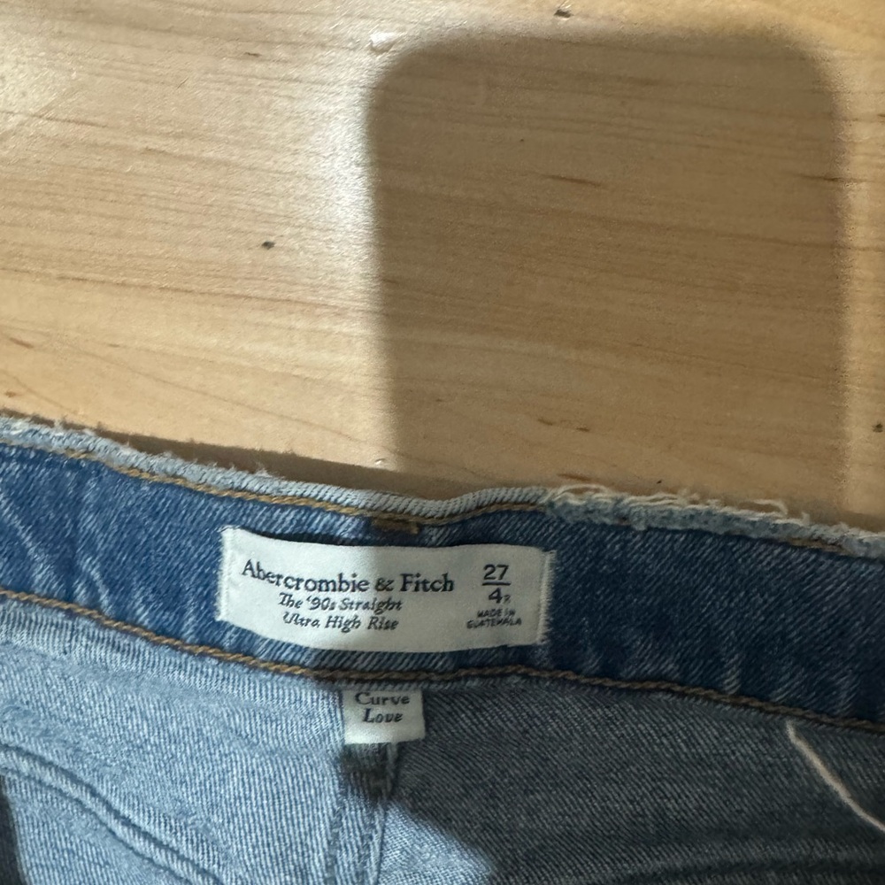 Abercrombie & Fitch Light Blue High-Rise Straight Jeans - Picture 2 of 11